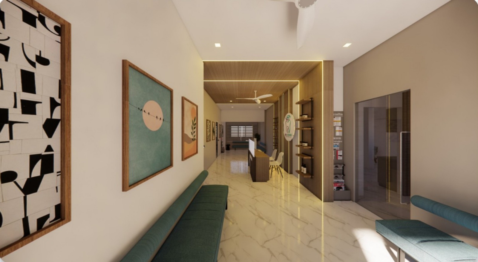 Clinic Corridor & Waiting Area